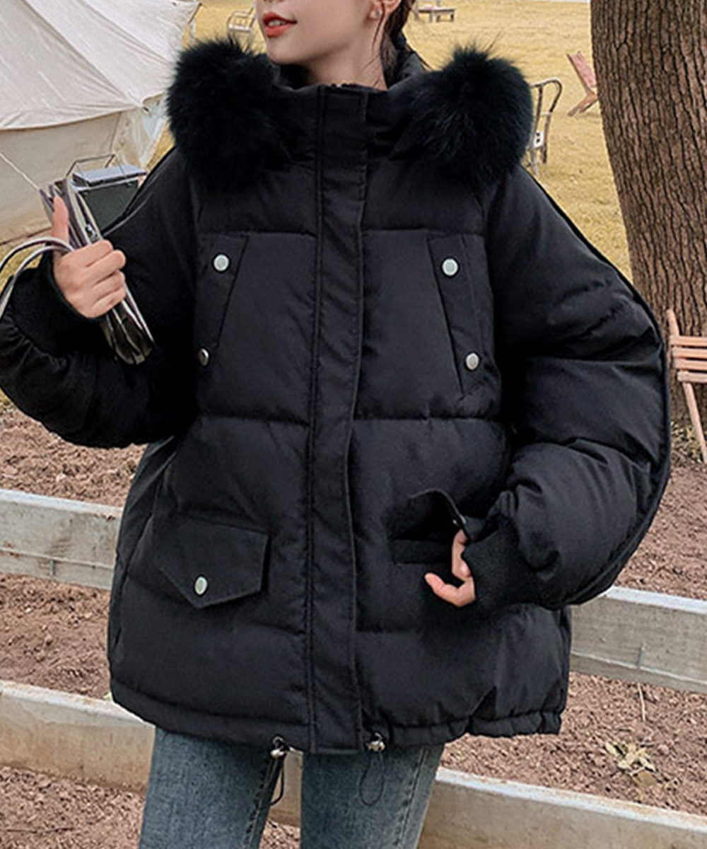 miniministore（ミニミニストア） ダウンコート フードエコダウン