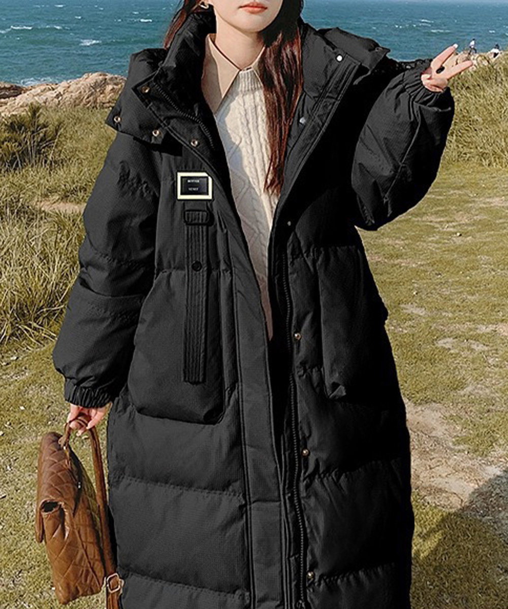 miniministore（ミニミニストア） フェイクダウンコート中綿入りロング