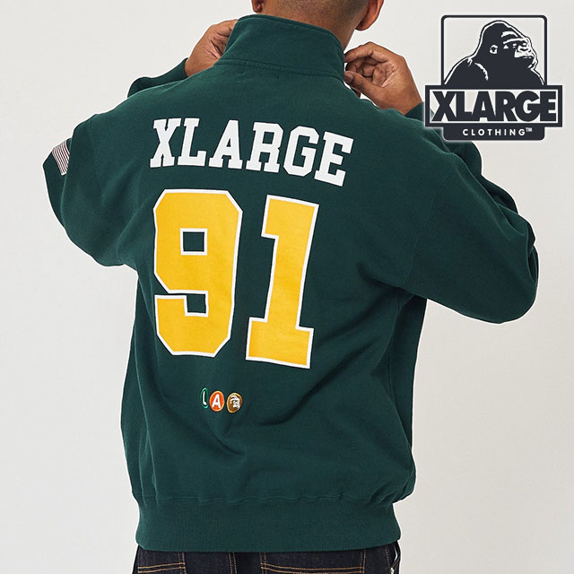 XLARGE（エクストラ ラージ） メンズ ホッケー ハーフジップスウェット