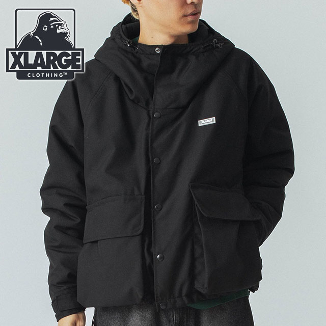 XLARGE（エクストラ ラージ） ラグランパファー フーデッドジャケット