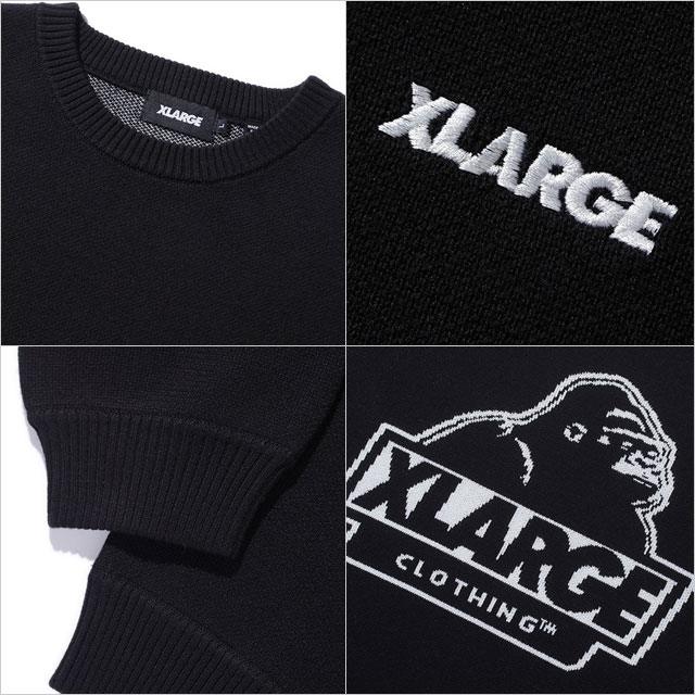 XLARGE（エクストラ ラージ） ニットセーター 101254015002 FW25