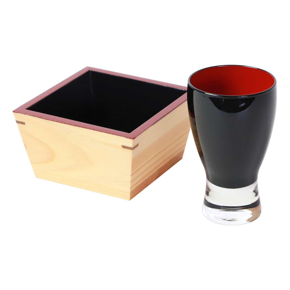 みよし漆器本舗 ひのき升 酒器 セット 会津漆器 会津塗り 日本酒