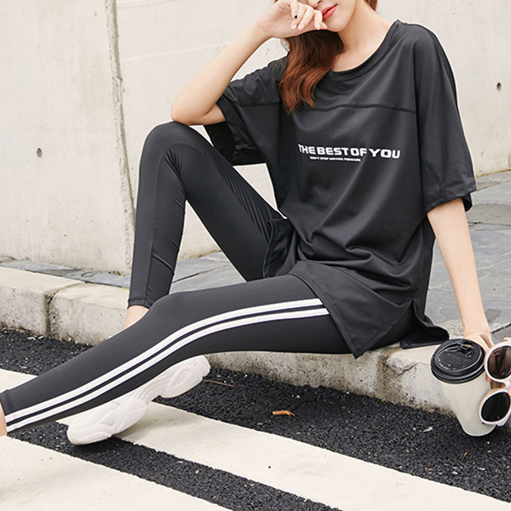 HYS SHOP ヨガウェア 上下セット トップス ブラトップ レギンス 半袖 5