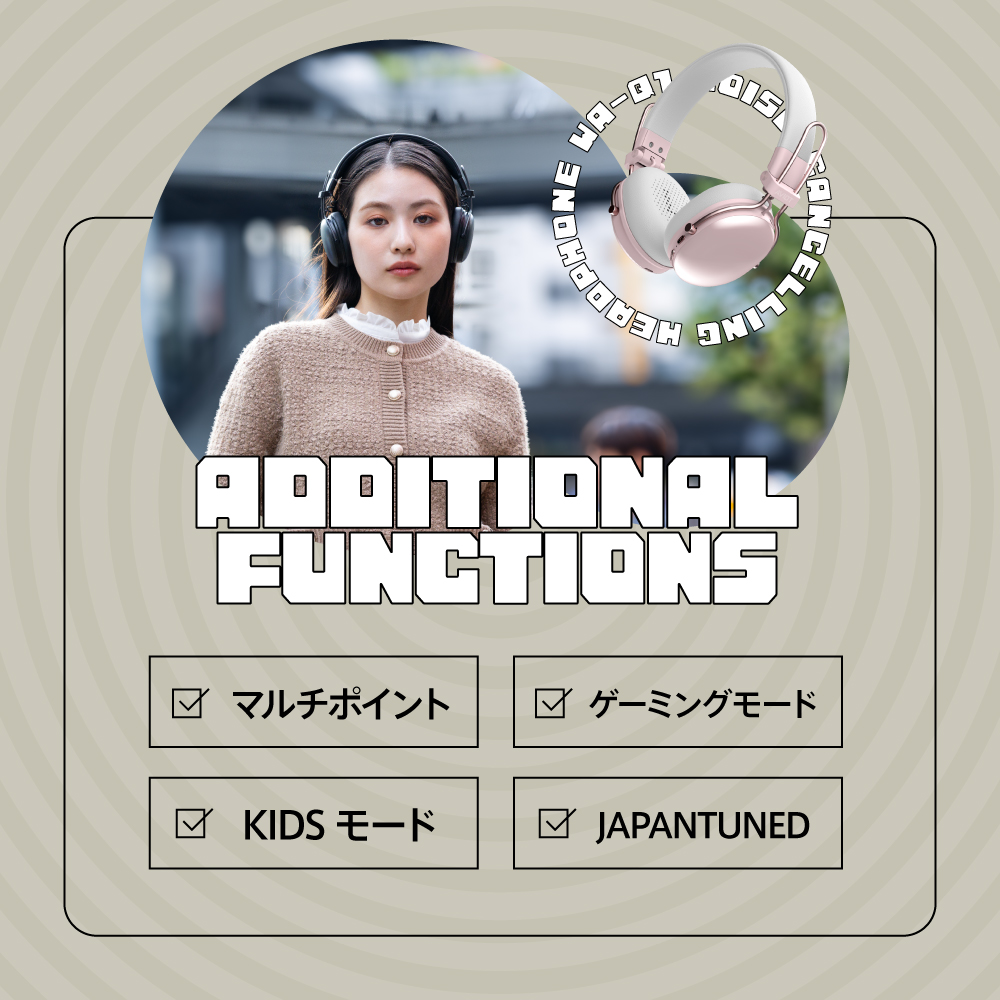 AVIOT AVIOT WA-Q1 ノイズキャンセリング ワイヤレスヘッドホン