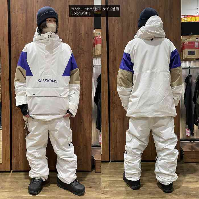 SESSIONS セッションズ CHAOS PULLOVER JACKET BLACK 23-24