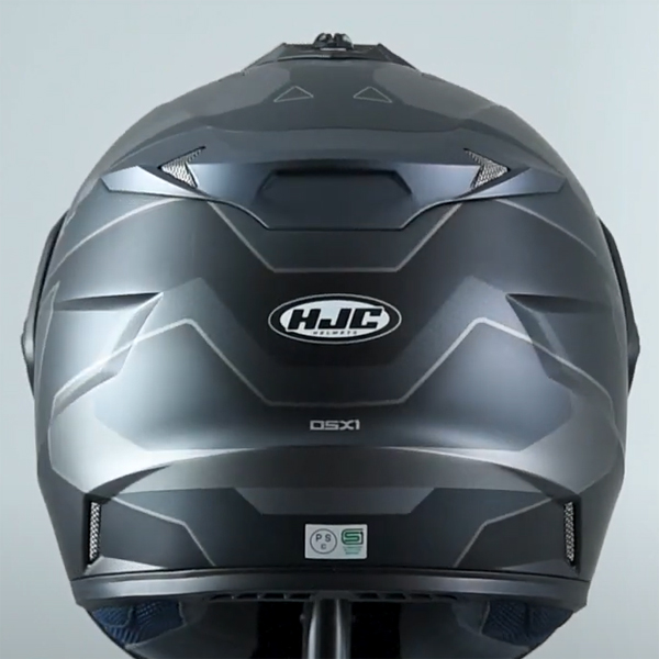 HJC HJC DS-X1 ソリッド（ホワイト） オフロードヘルメット HJH133
