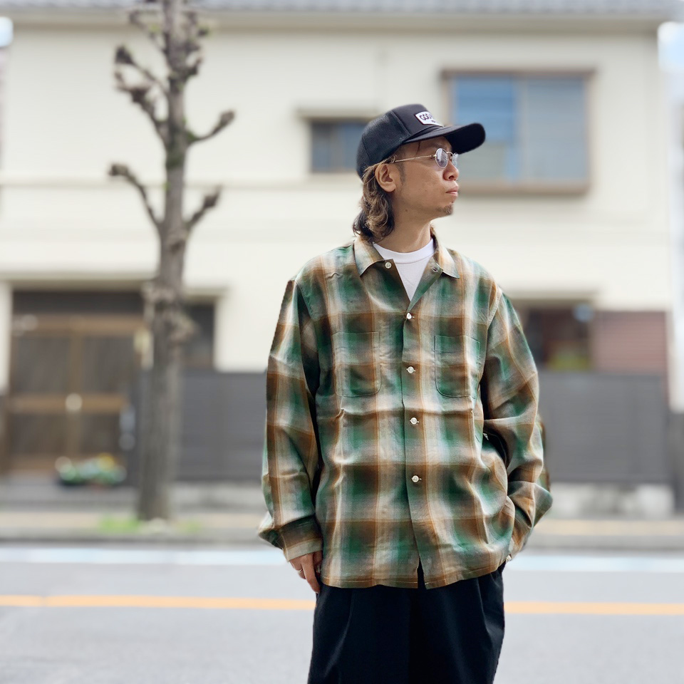 TOWNCRAFT（タウンクラフト） 全2色 オンブレチェックシャツ レーヨン