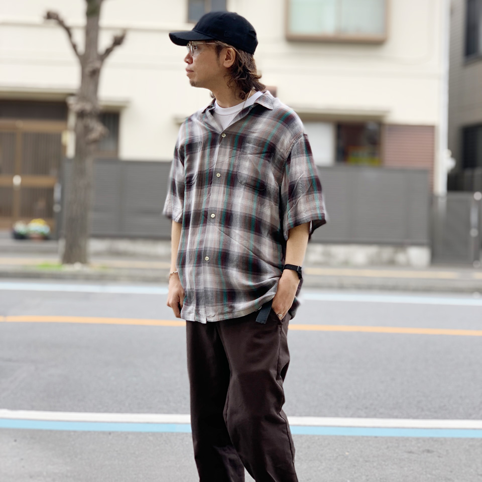 TOWNCRAFT（タウンクラフト） 全2色 オンブレチェックシャツ レーヨン