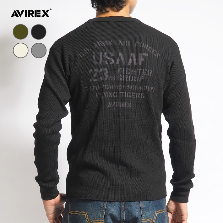 AVIREX（アヴィレックス） アビレックス ロンT クルーネック サーマル
