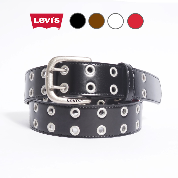 Levi's（リーバイス） LEVIS Levi's レザーベルト 合成皮革 ダブルピン