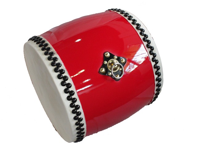 子供用 エイサー用 大太鼓(特小) 水牛皮 直径18cm×高さ20cm バチ2本付