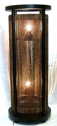 フロア ランプ アジアン家具 高品質 ウォーターヒヤシンス L-15 H105