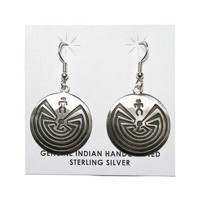 インディアンジュエリー ナバホ族 マン イン ザ メイズ ピアスINDIAN