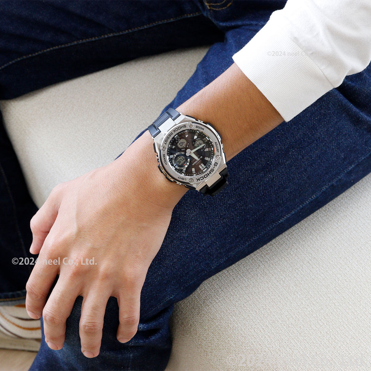 G-SHOCK Gショック Gスチール G-STEEL 電波ソーラー アナデジ 腕時計