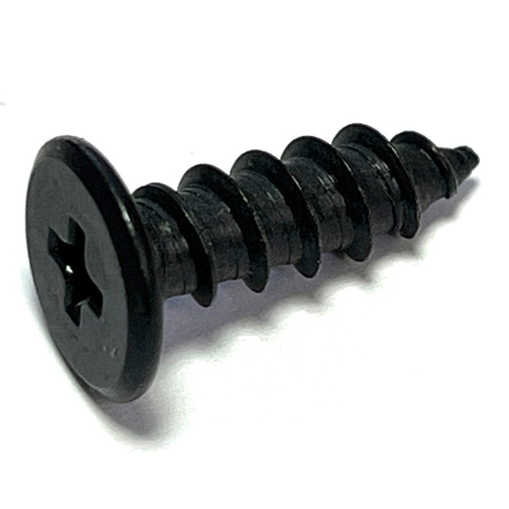 3.5X12 極低頭タッピング 黒メッキ : ねじ各種とリコイルのnejiya.jp