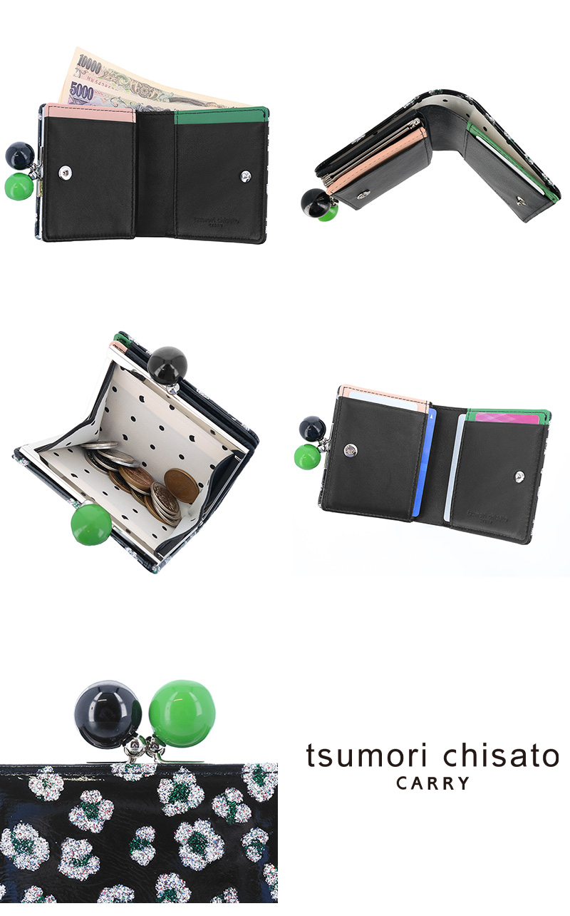 TSUMORI CHISATO（ツモリチサト） 最大P+16% がま口 ミニ財布 花柄