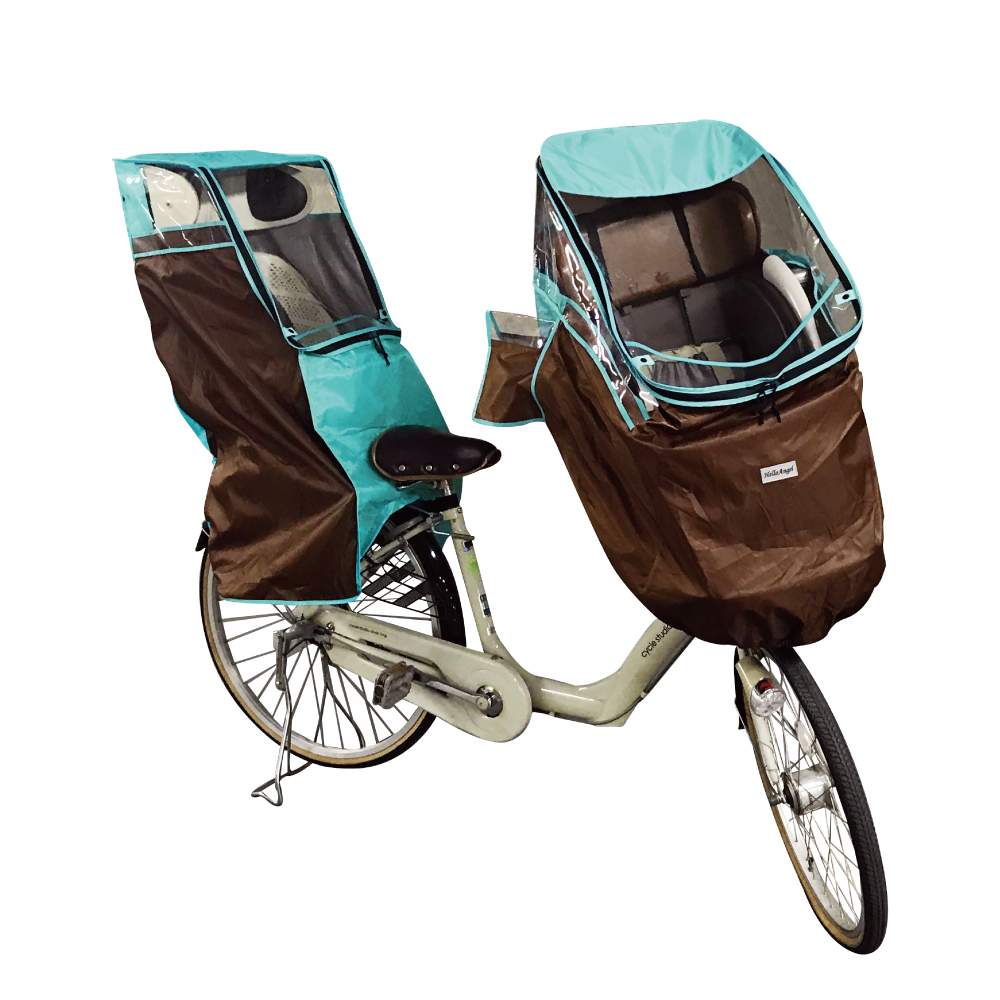 自転車 チャイルドシート 前後セット レインカバー チャイルドシート