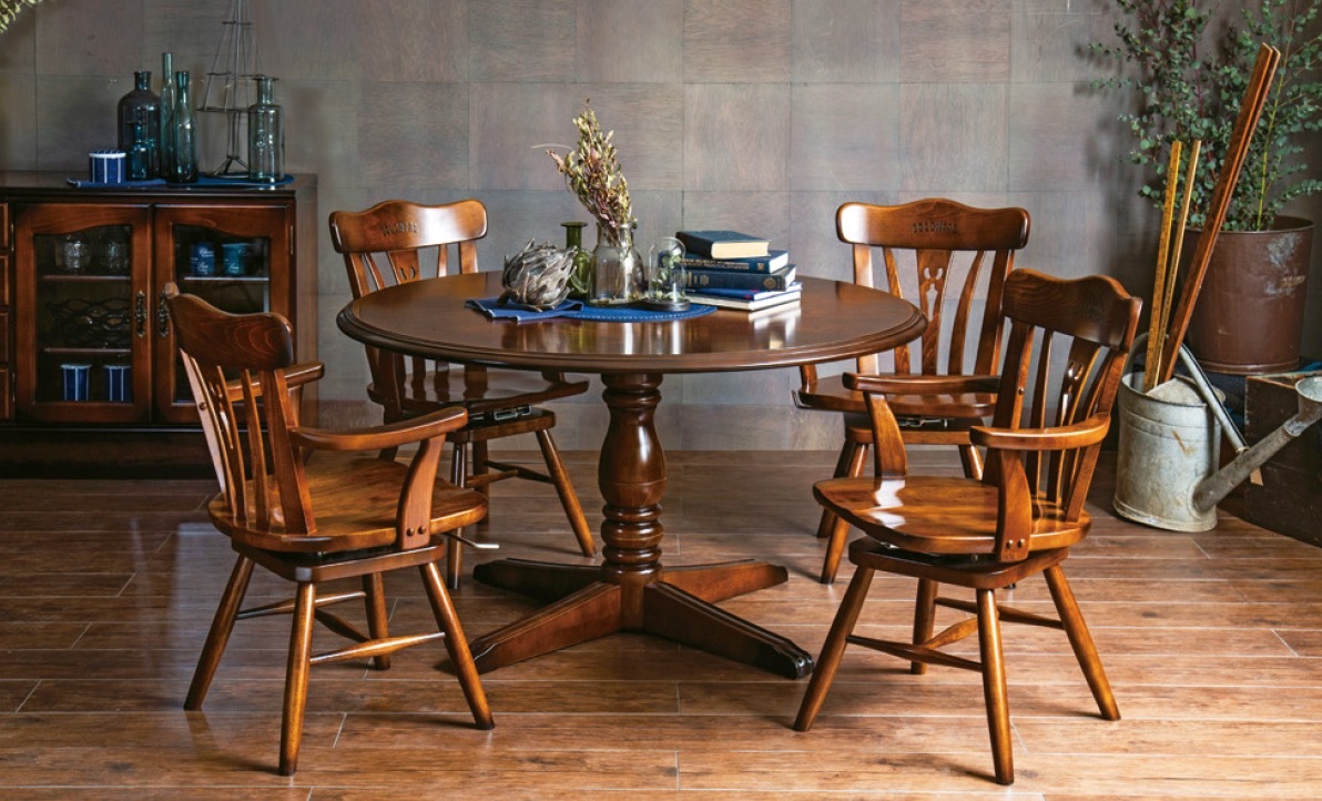 COLONIAL（カリモク家具） カリモク 食堂椅子 肘なし 肘付き