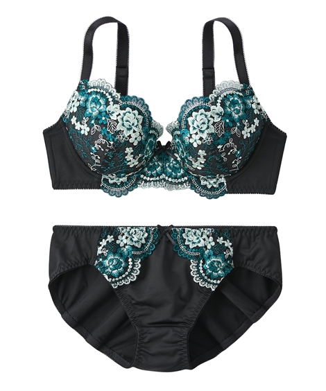 ニッセン（nissen） ブラジャー ショーツ セット レディース 花柄