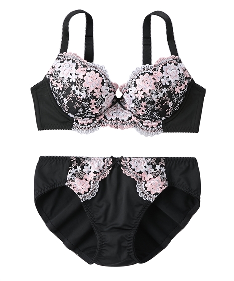 ニッセン（nissen） ブラジャー ショーツ セット レディース 花柄