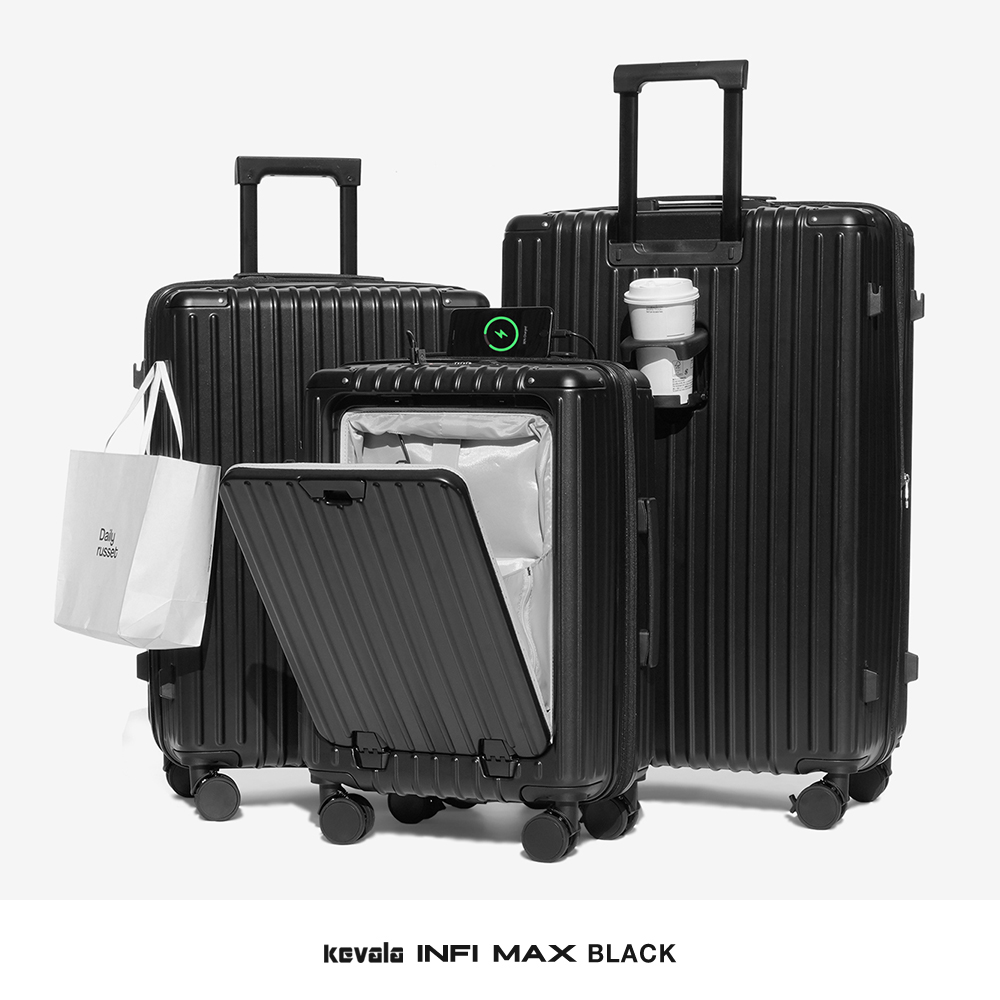 スーツケース Sサイズ Mサイズ Lサイズ フロントオープン 1年保証 3点