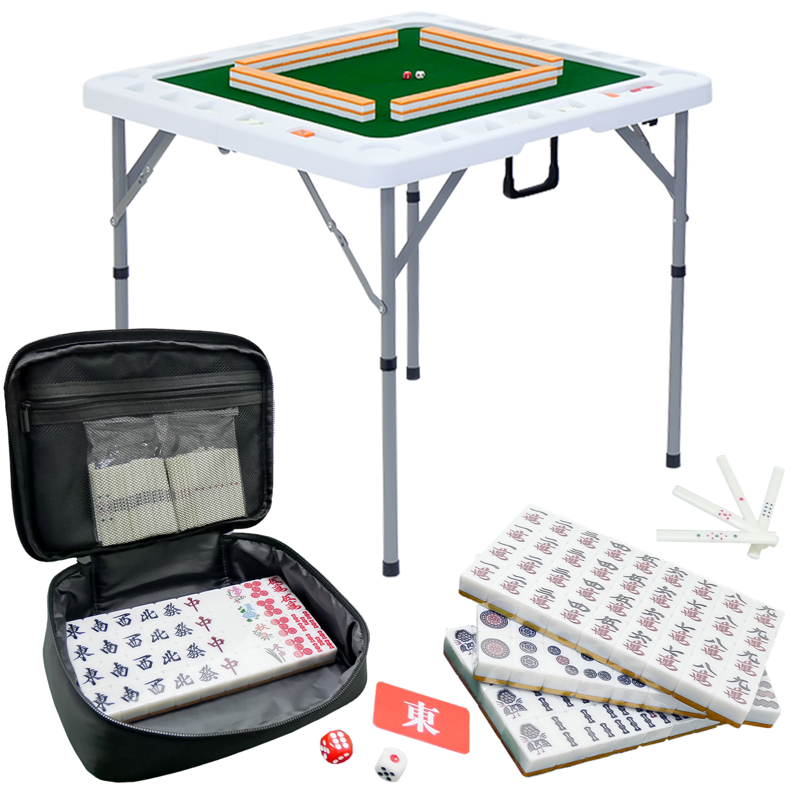 雀鳳（JONGHO） 麻雀牌 28mm 麻雀牌セット 麻雀卓 手打ち 折りたたみ