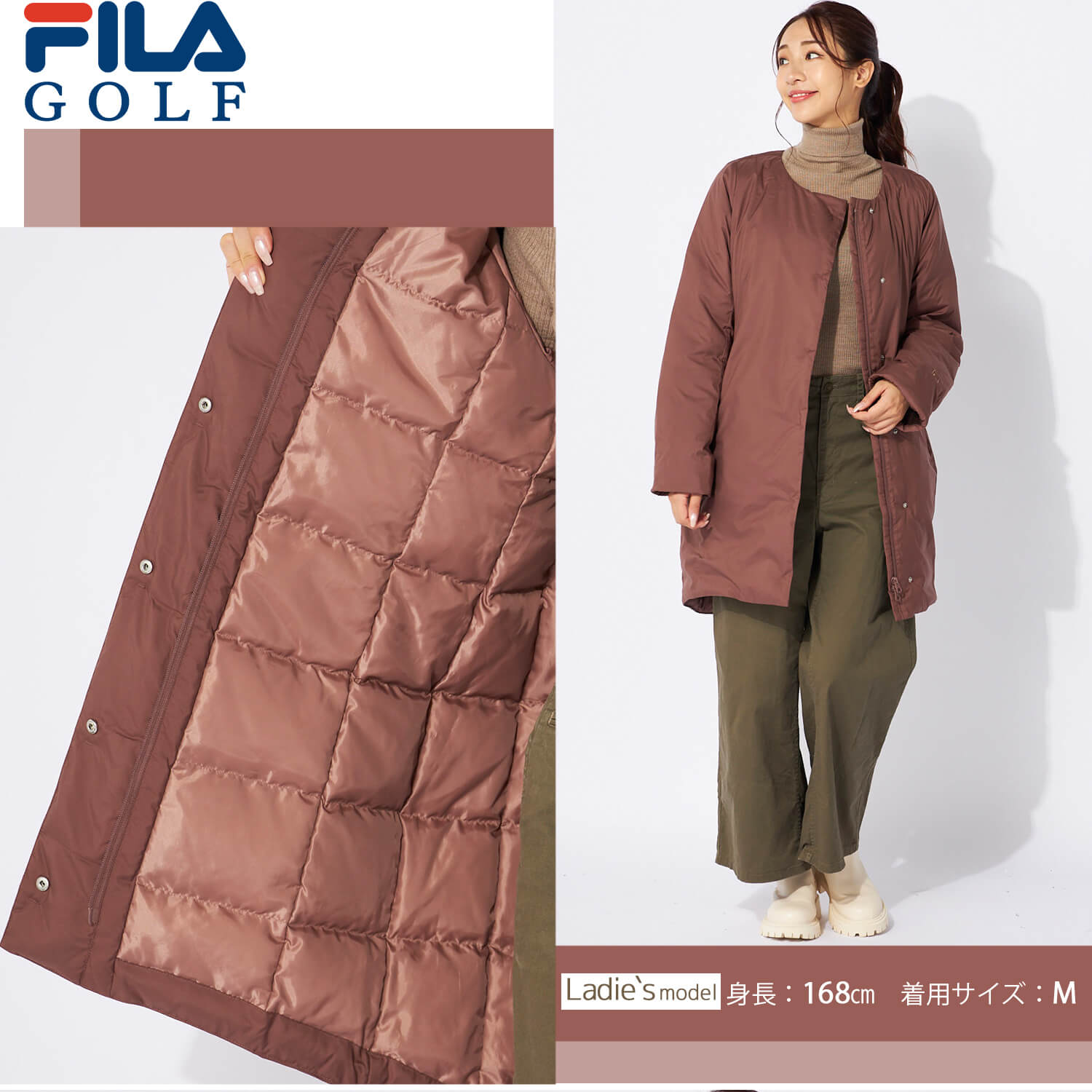 FILA GOLF 特価 フィラゴルフ ダウンジャケット レディース S M L LL