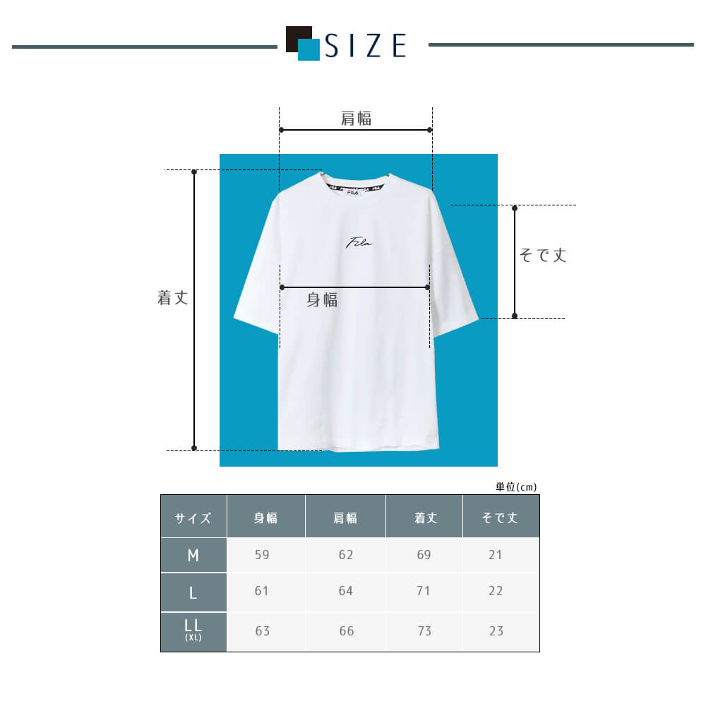 FILA（フィラ） tシャツ レディース 半袖 無地 白 綿100% デザインロゴ