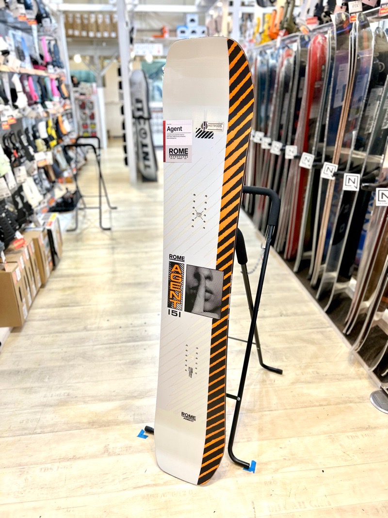 即納】 メンズ スノーボード 板 型落ち ROME SDS AGENT 151cm 24-25
