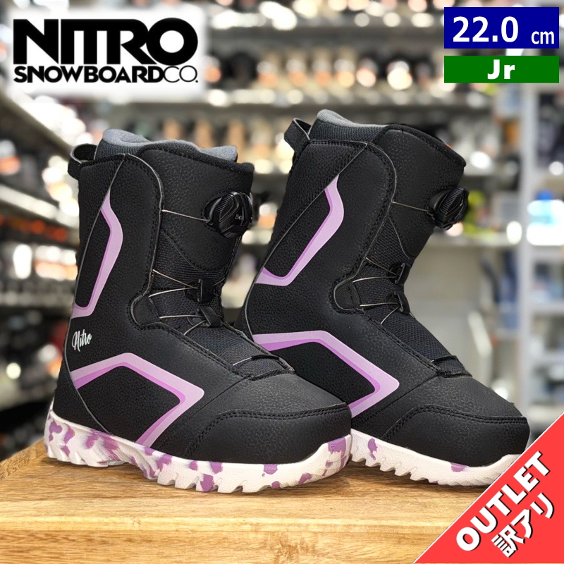 ラスト1点】 【OUTLET】23-24 NITRO DROID BOA Black 2TonePurple