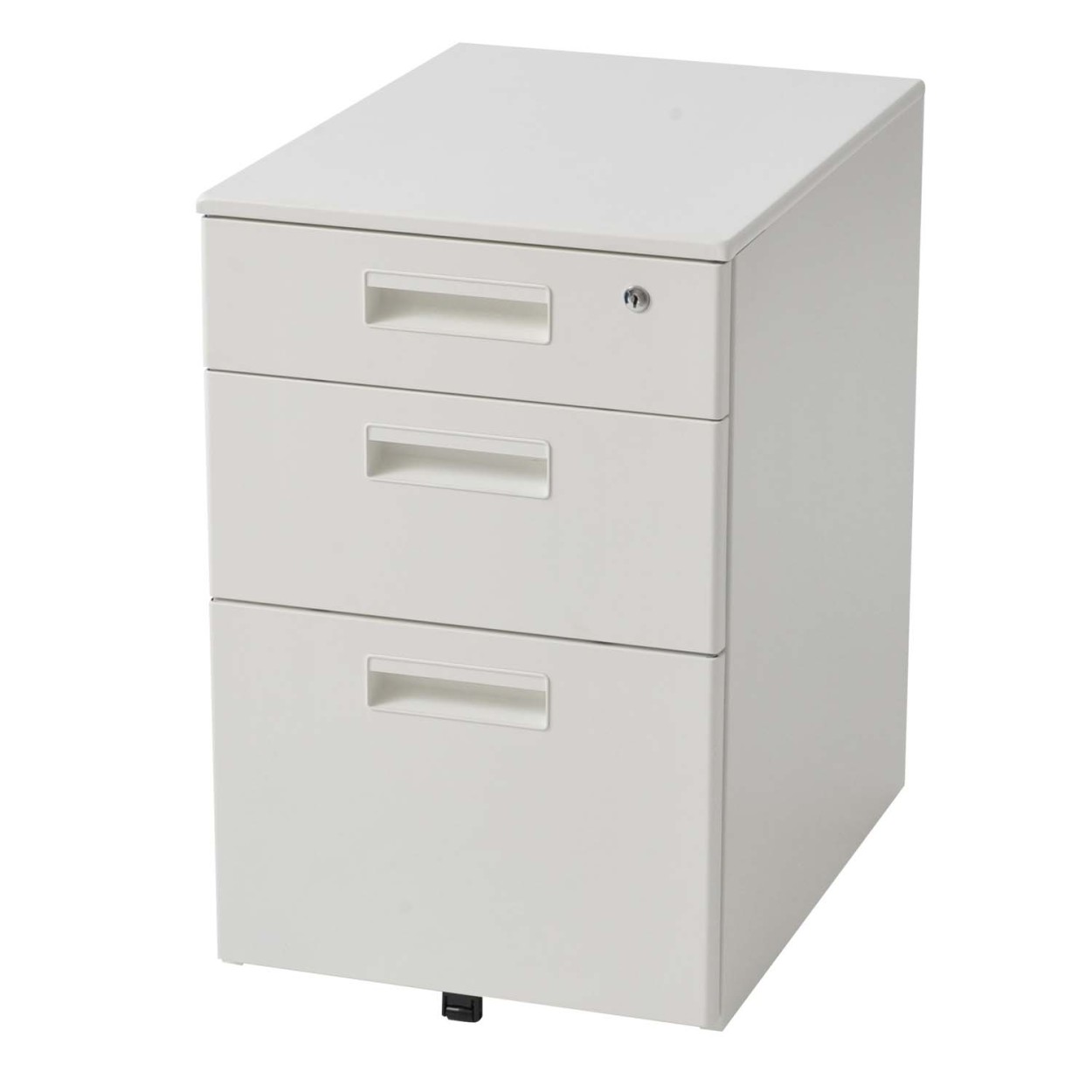 オフィスコム スチールワゴン オフィスワゴン デスクワゴン 3段 鍵付き