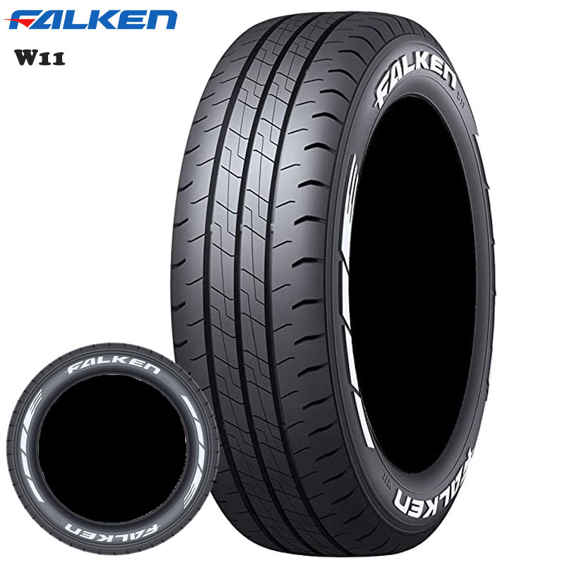 RAYS 215/60R17 109/107 ファルケン FALKEN W11 ホワイトレター 新品