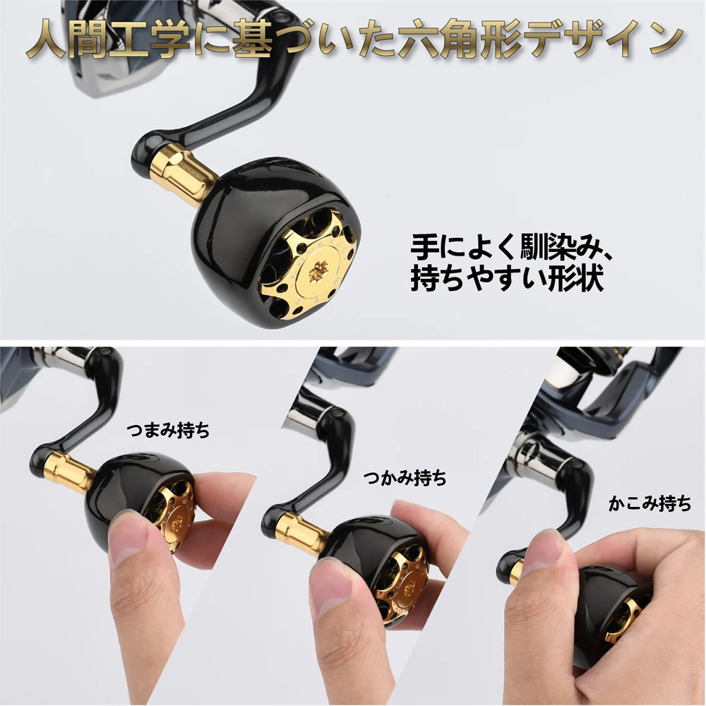 ゴメクサス GALAXY 2-BK ハンドルノブ TypeA/TypeS チタン製 38mm