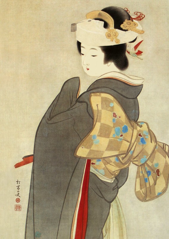 複製画A3(額無し) 上村松園(No.21~40) 不織布和紙風 : orieoriginal