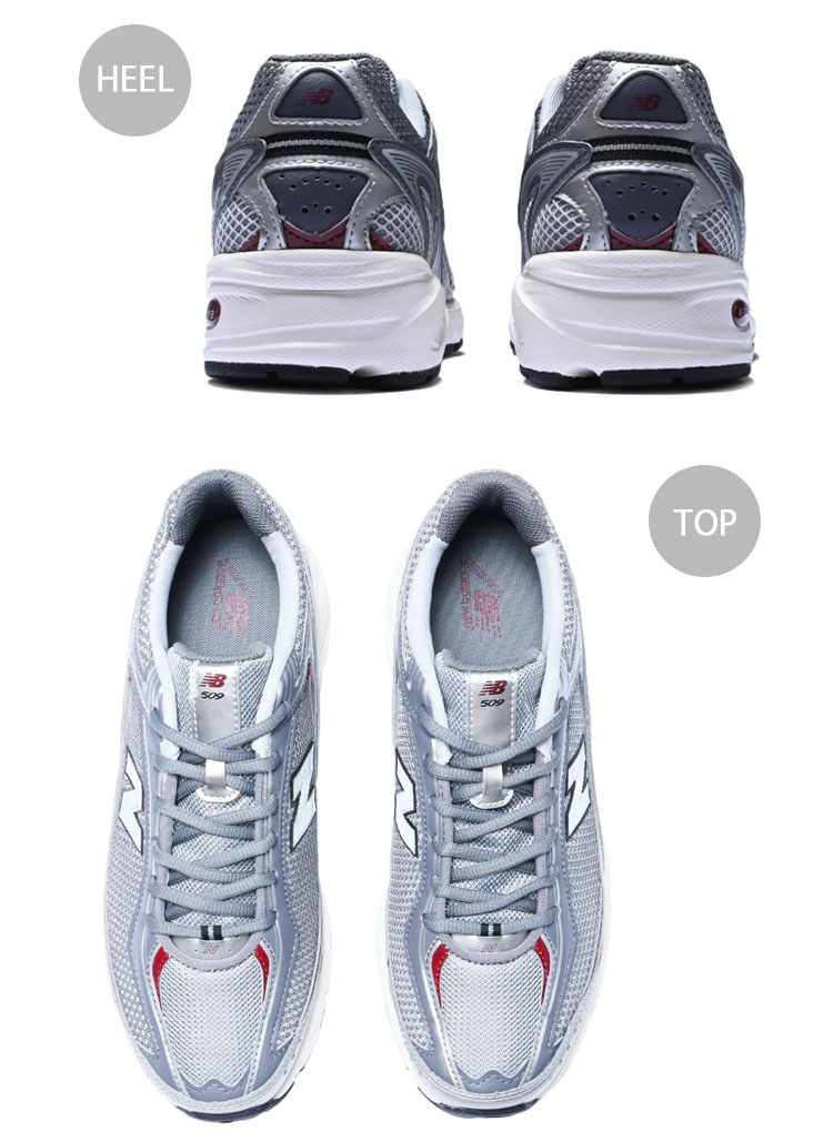 New Balance（ニューバランス） スニーカー U509D1 GREY RED シューズ
