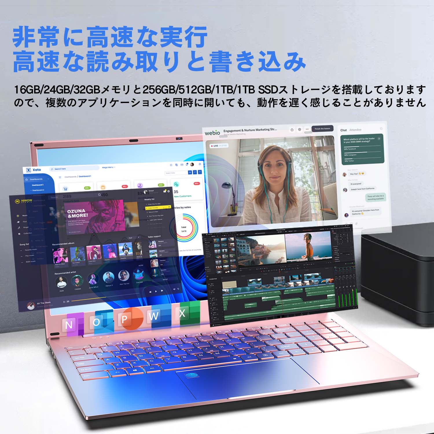VETESA 新生活応援 2026福袋 新古品ノートパソコン Win11 Office搭載