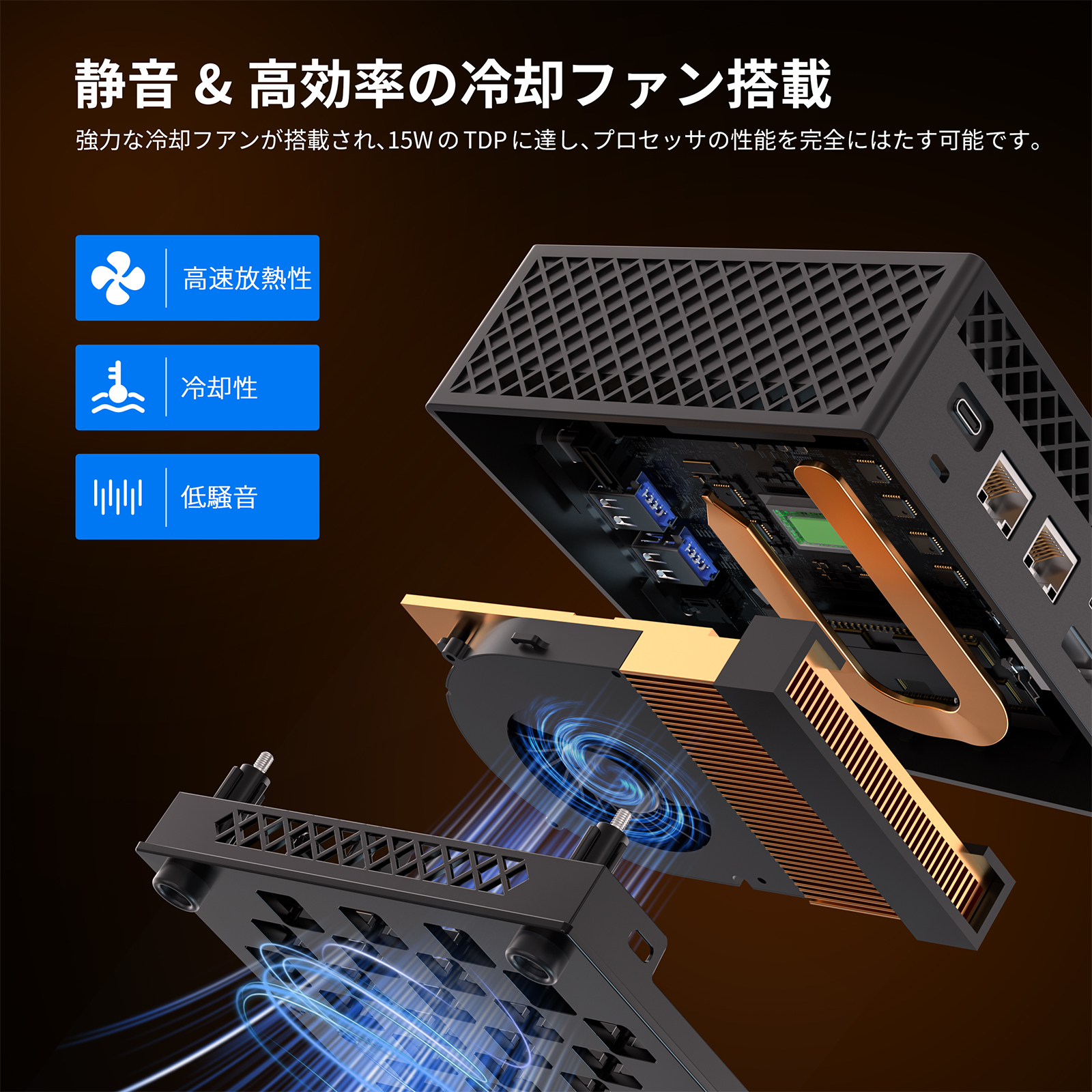 Nipogi ゲーミング AMD Ryzen7 5700U ミニpc 新版小型ゲーミングpc