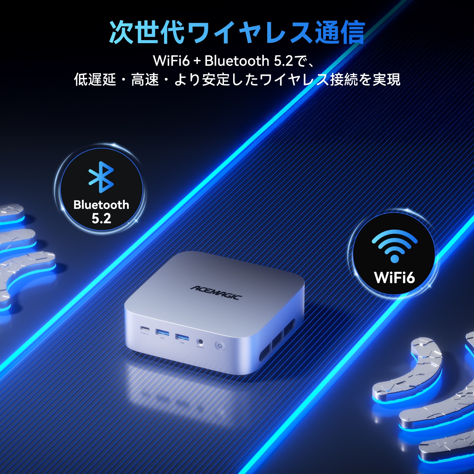 2026新製品 ミニPC【AMD R7 7735HS 16GB+512GB LPDDR5】最大4.75GHz