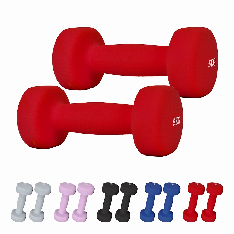 Hill Stone（ヒルストーン） ダンベル 5kg 2個セット 合計10kg カラー