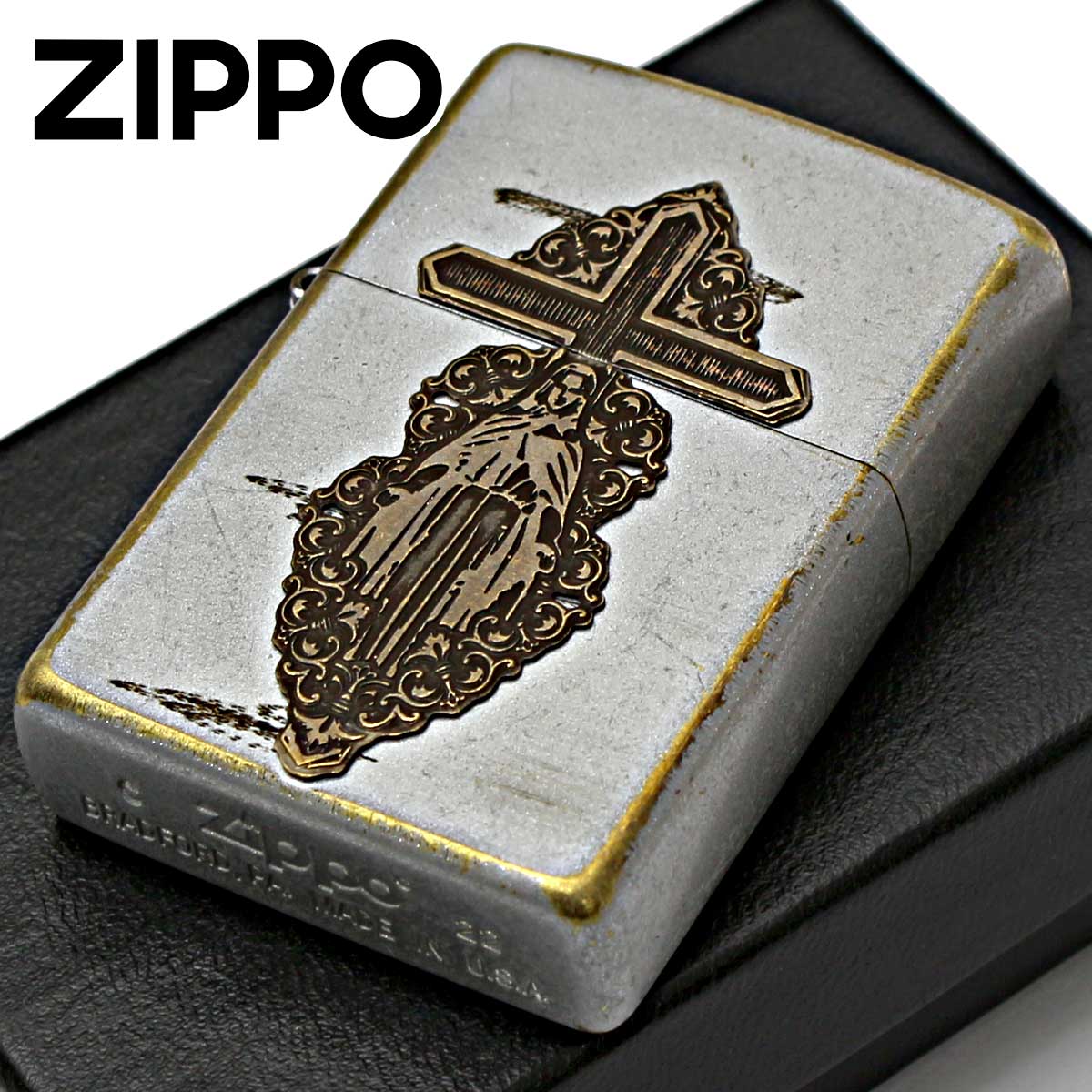 ZIPPO（ジッポー） ジッポライター マリア メタル クロス 十字架