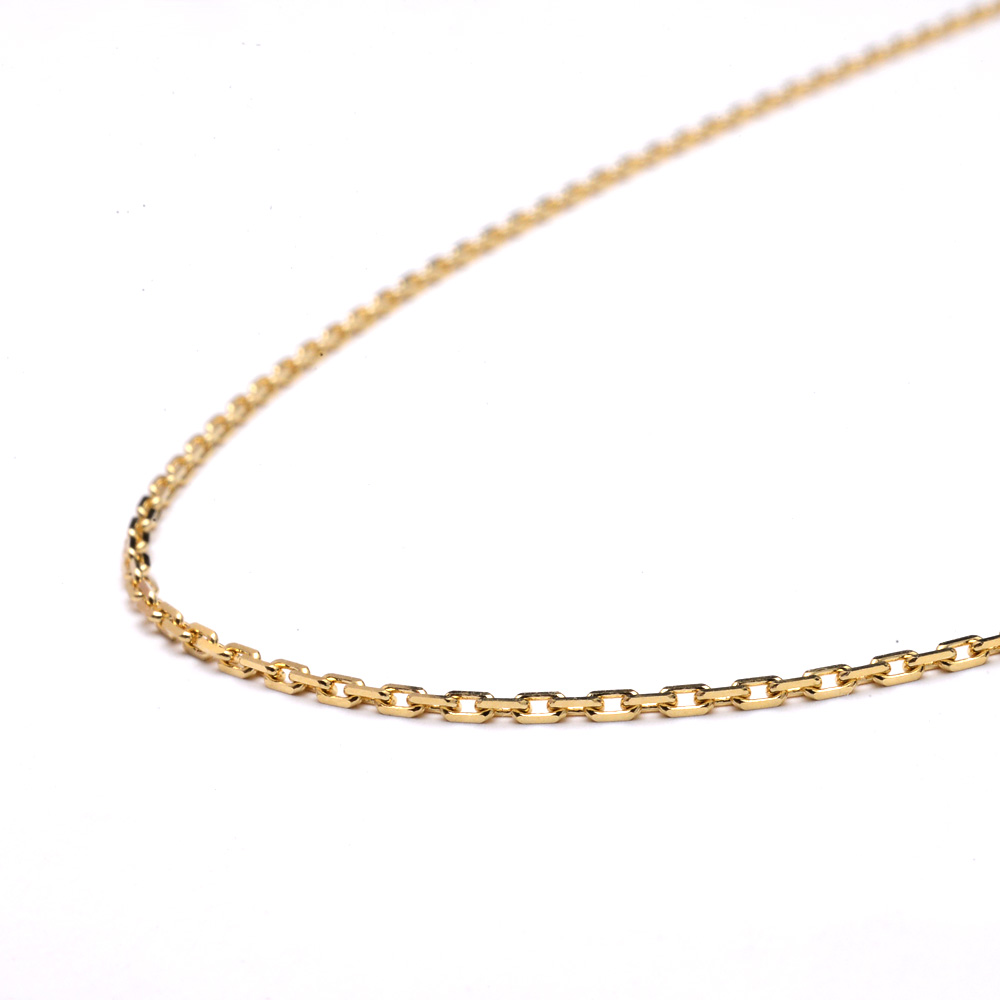受注発注品】ネックレスチェーン k18 ゴールド ネックレス カット