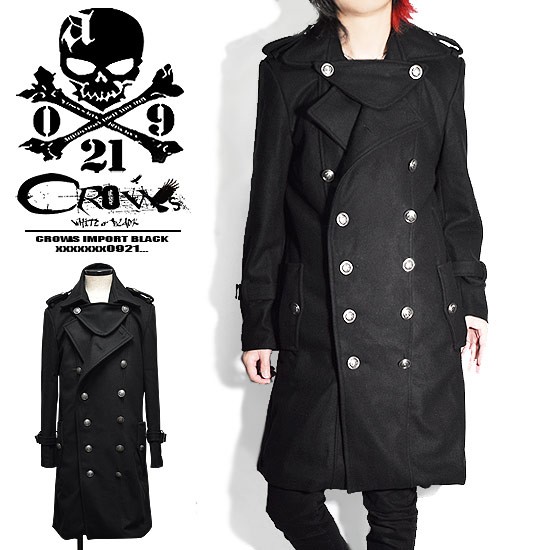 コート メンズ モード系 ナポレオンコート ロングコート ロング丈