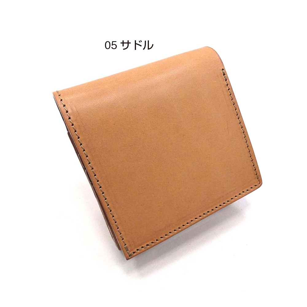 BOXコインケース 二つ折り財布 サドルレザー メンズ レディース