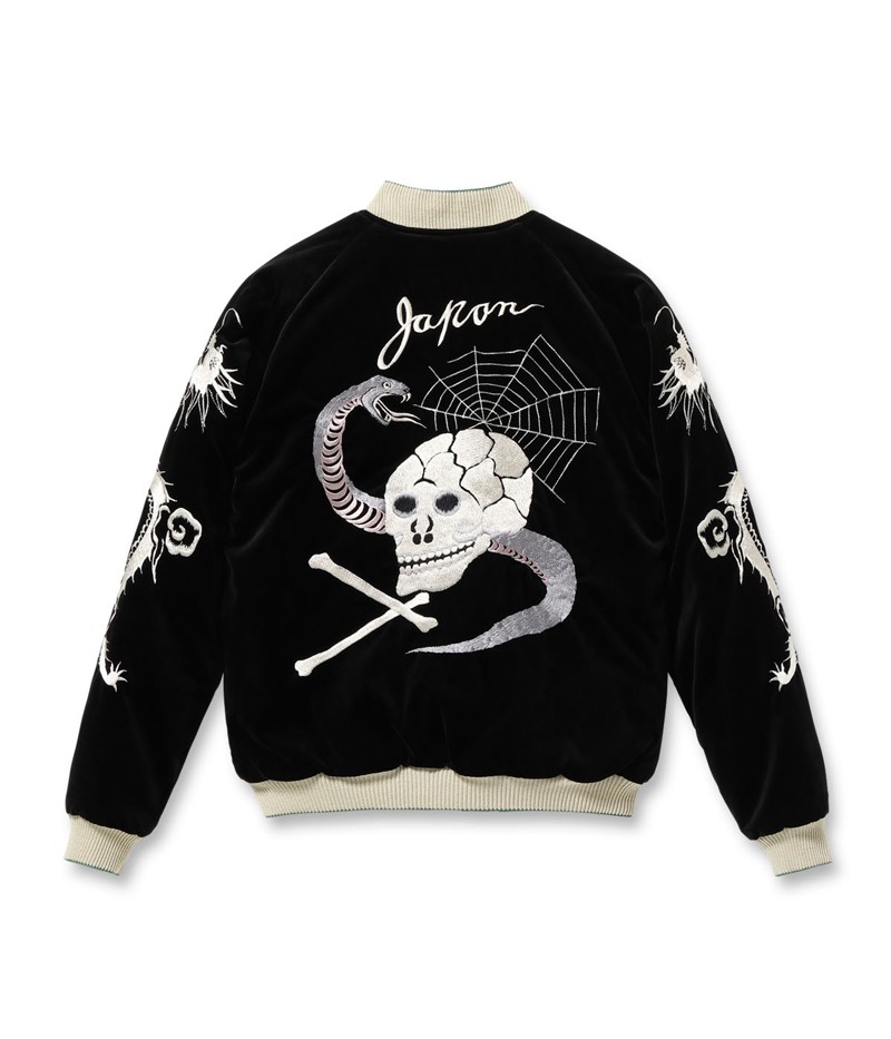TAILOR TOYO テーラー東洋 別珍 スカジャン “SPIDERWEB, SNAKE & SKULL