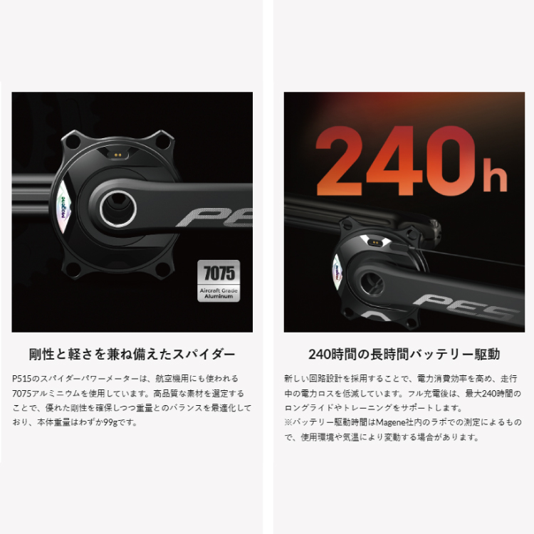 Magene マージーン PES-P515 NEW スパイダー型パワーメーターセット