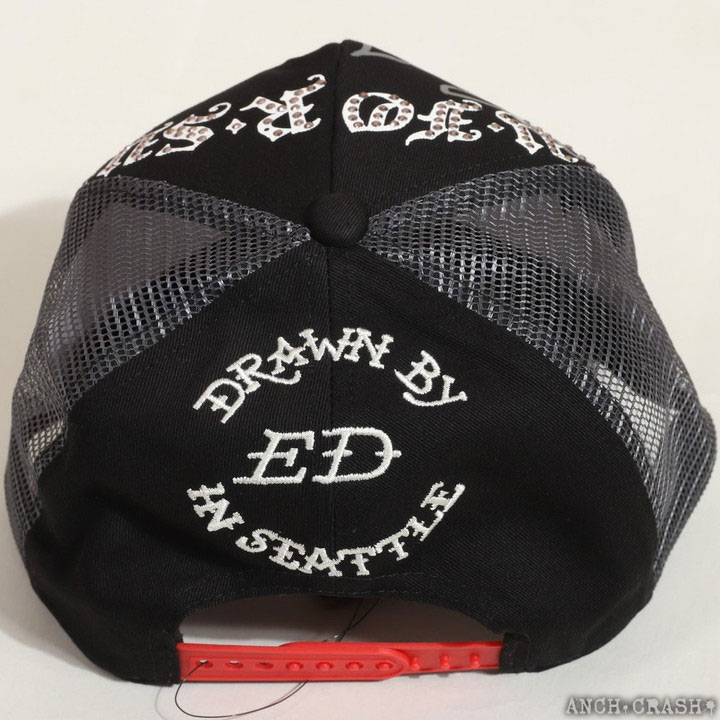Ed Hardy（エド・ハーディー） ツイルメッシュCAP EDH-2416 刺繍