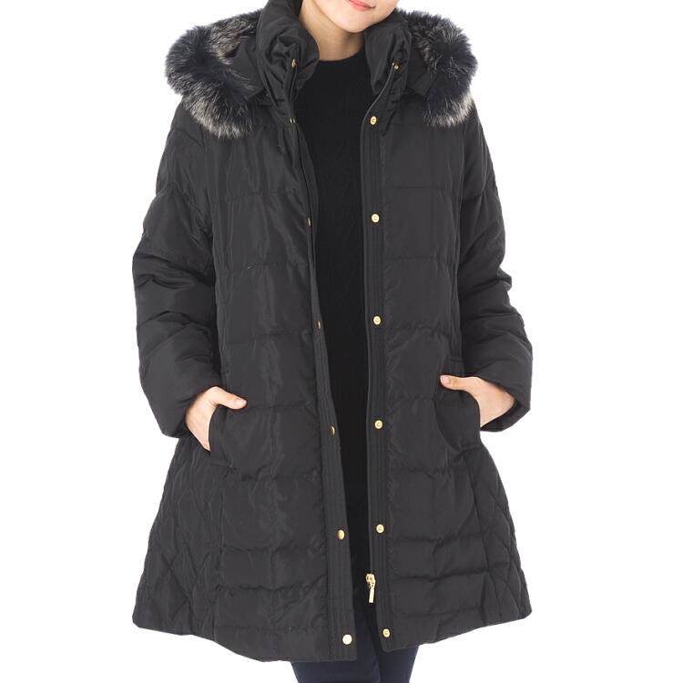 高品質 ブルーフォックスファー ダウンコート ダウン 80% フェザー 20