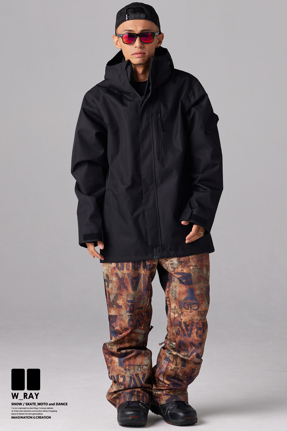 リアリズム スノーボード ウェア メンズ レディース 上下 セット