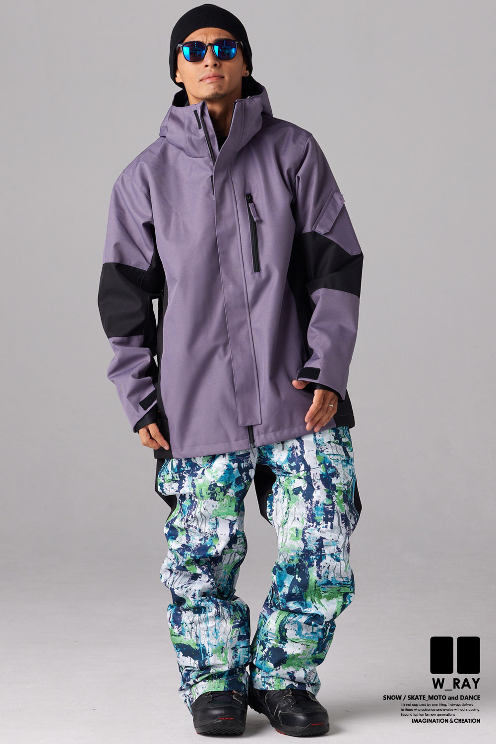 リアリズム スノーボードウェア メンズ レディース 上下 セット スノボ