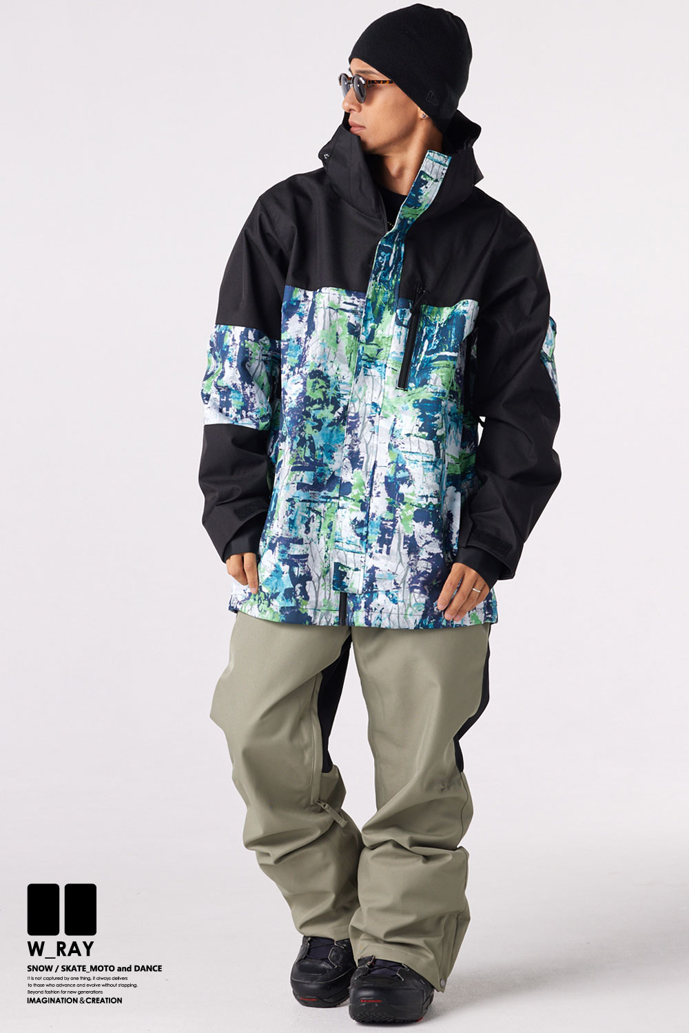 リアリズム スノーボード ウェア メンズ レディース 上下 セット